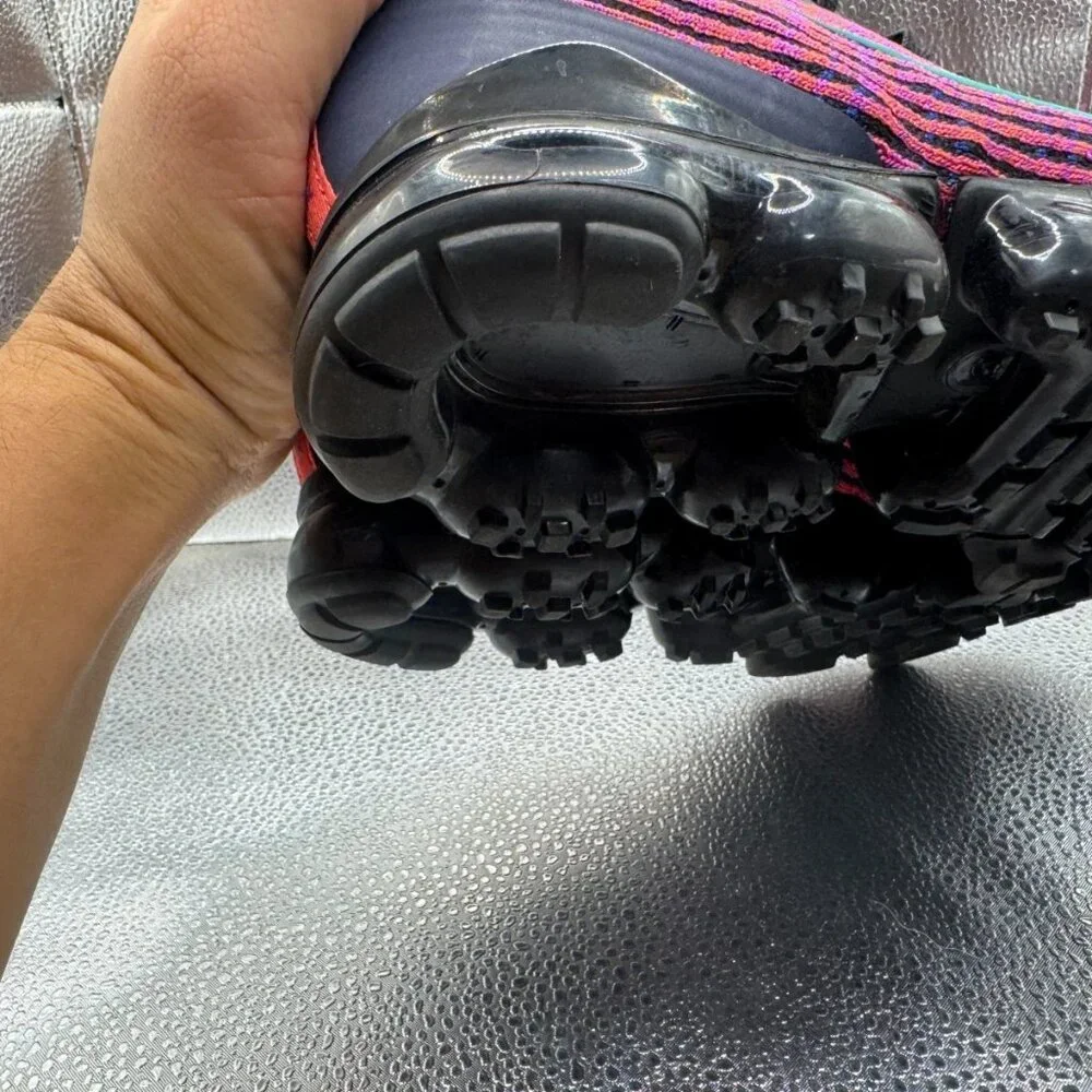 Size 5.5Y Nike‎ Air Vapormax Fly Knit 3 Kids Blackened Blue Running Shoes BQ5238
